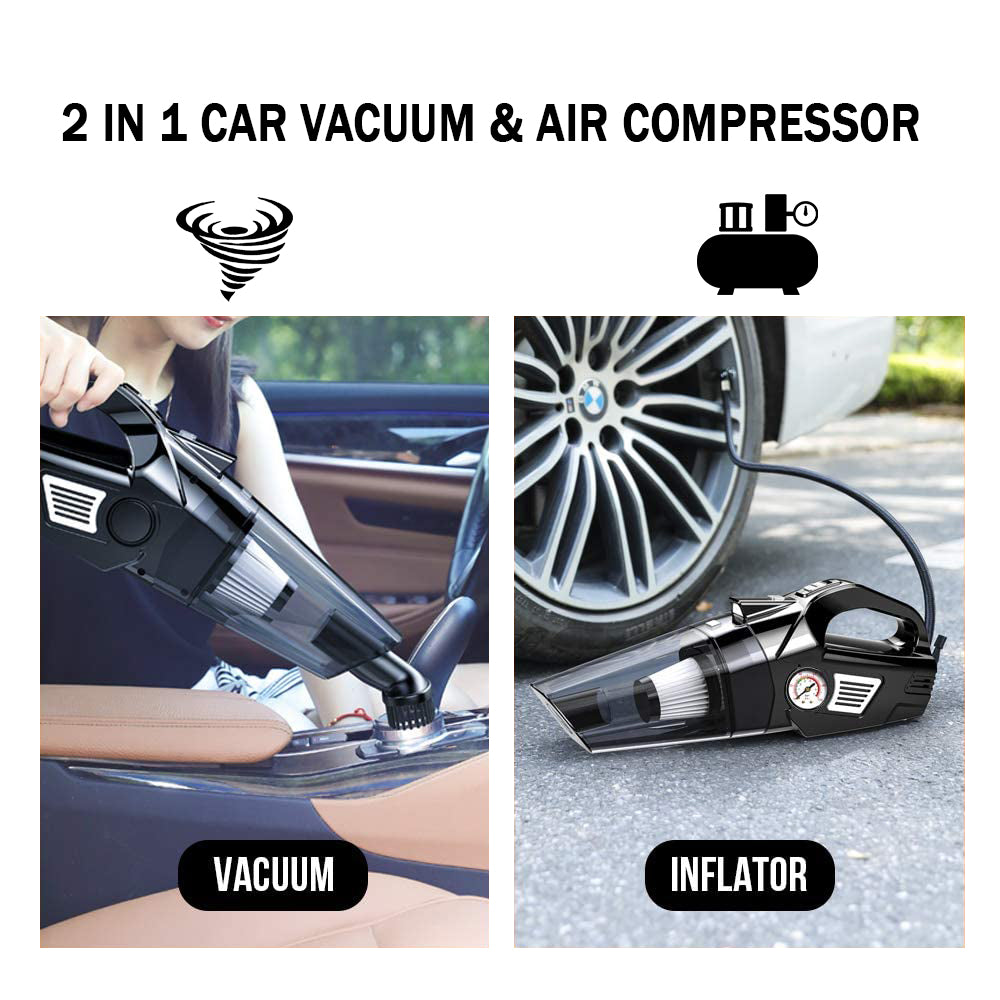 Oshotto 3-in-1 (OSHO-103/BL) Tire Inflator Portable Car Vacuum Cleaner