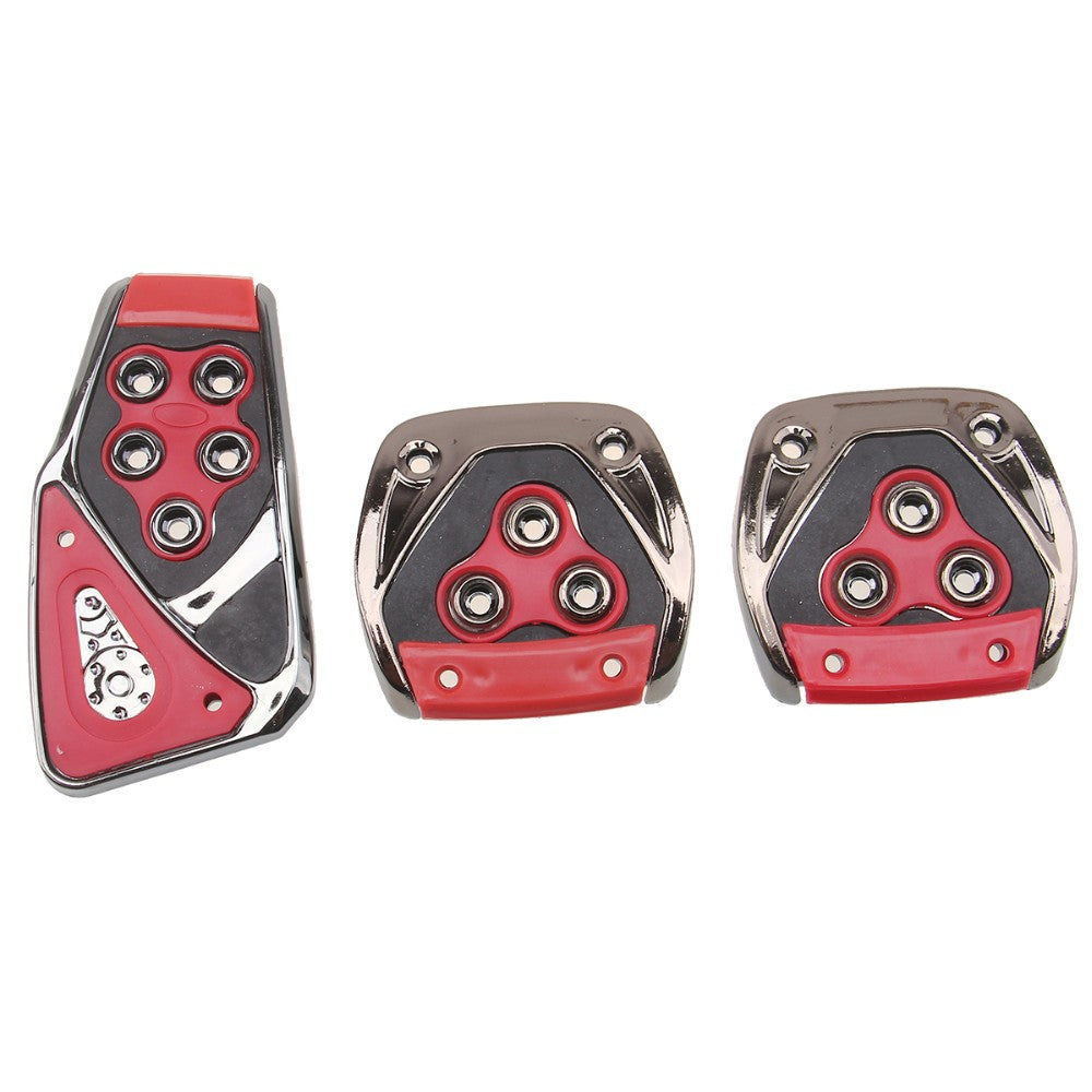 Oshotto 3 Pcs Non-Slip Manual CS-375 Car Pedals kit Pad Covers Set for All Cars (Red)