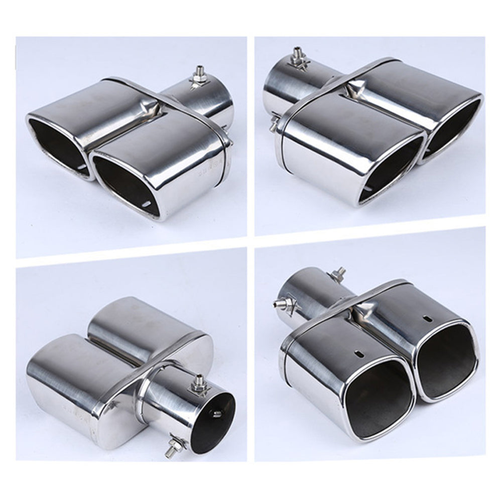 Oshotto Stainless Steel SS-010 Car Exhaust Muffler Silencer Cover (Chrome)