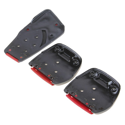 Oshotto 3 Pcs Non-Slip Manual CS-375 Car Pedals kit Pad Covers Set for All Cars (Red)