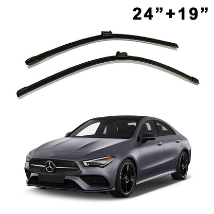Oshotto Frameless (O.E.M Type) Wiper Blades Compatible with Mercedes Benz CLA Class 2019 Onwards (24" / 19")