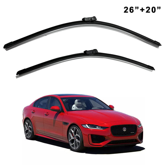 Oshotto Frameless (O.E.M Type) Wiper Blades Compatible with Jaguar XE (26" / 20")