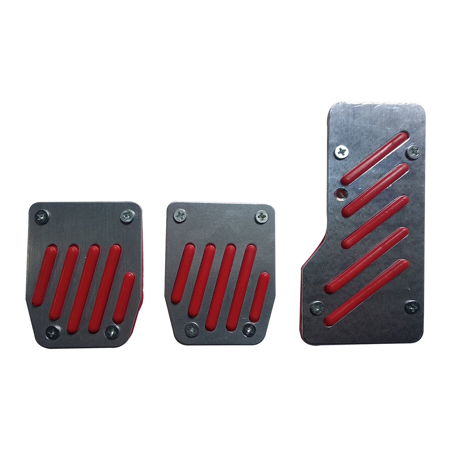 Oshotto 3 Pcs Non-Slip Manual CS-320 Car Pedals Kit Pad Covers Set for All Cars (Red)