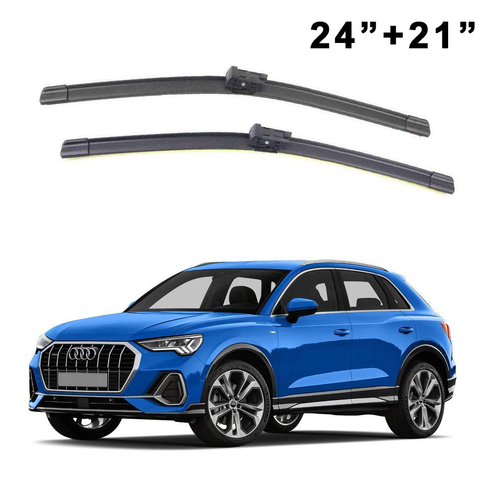 Oshotto Frameless (O.E.M Type) Wiper Blades Compatible with Audi Q3 (24" / 21")