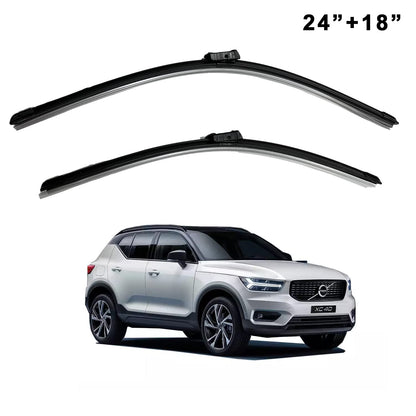 Oshotto Frameless (O.E.M Type) Wiper Blades Compatible with Volvo XC40 (24"/18")