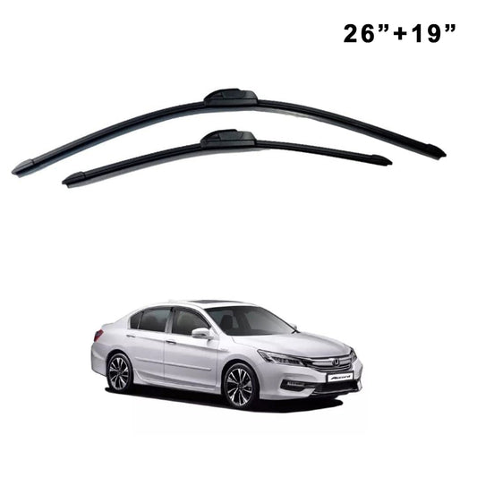 Oshotto Frameless (O.E.M Type) Wiper Blades Compatible with Honda Accord(26"/19")