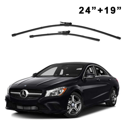 Oshotto Frameless (O.E.M Type) Wiper Blades Compatible with Mercedes Benz CLA Class Old (24" / 19")