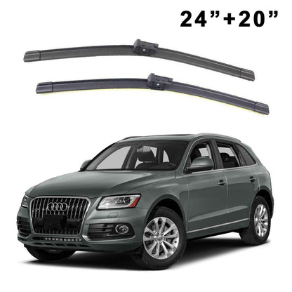 Oshotto Frameless (O.E.M Type) Wiper Blades Compatible with Audi Q5 (24" / 20")