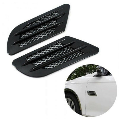 Oshotto Car Decorative FD-697 Electroplate Air Flow Intake Scoop Turbo Bonnet Vent Hood for All Cars (Black)