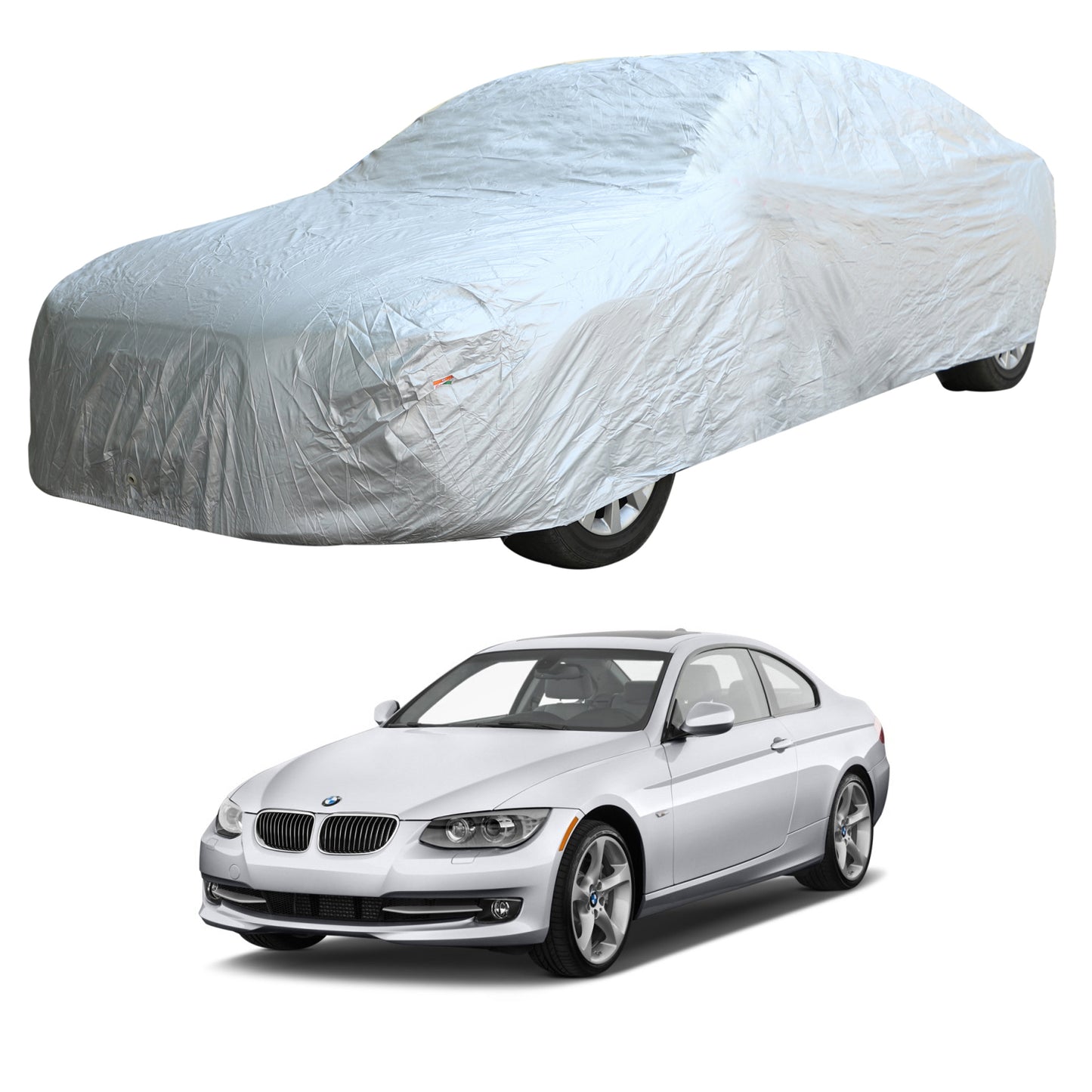 Oshotto Silvertech Car Body Cover (Without Mirror Pocket) For BMW 3 Series