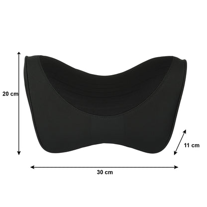 Oshotto Memory Foam (NR-06) Car Neck Rest, Neck Support for All Cars (Black)