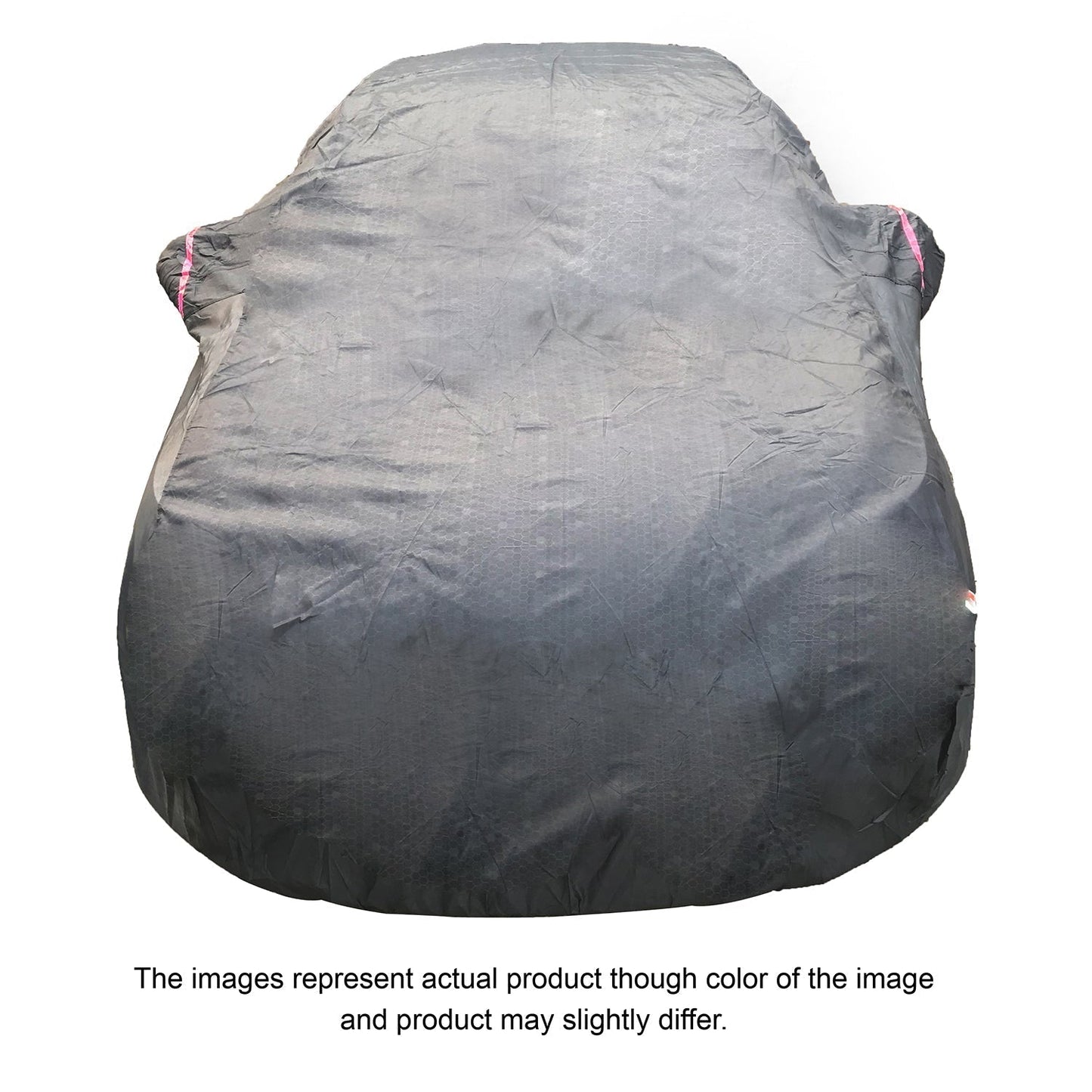 Oshotto 100% Dust Proof, Water Resistant Grey Car Body Cover with Mirror Pocket For Mahindra Thar
