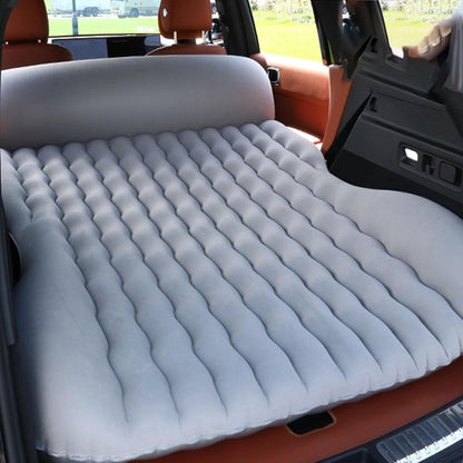 Oshotto Self-Inflating Car Air Mattress for SUV - Thick & Comfortable Trunk Camping Bed, Fits Most SUVs, Trucks | Portable Inflatable Travel Bed for Road Trips & Outdoors | Built-in Pump (Grey)