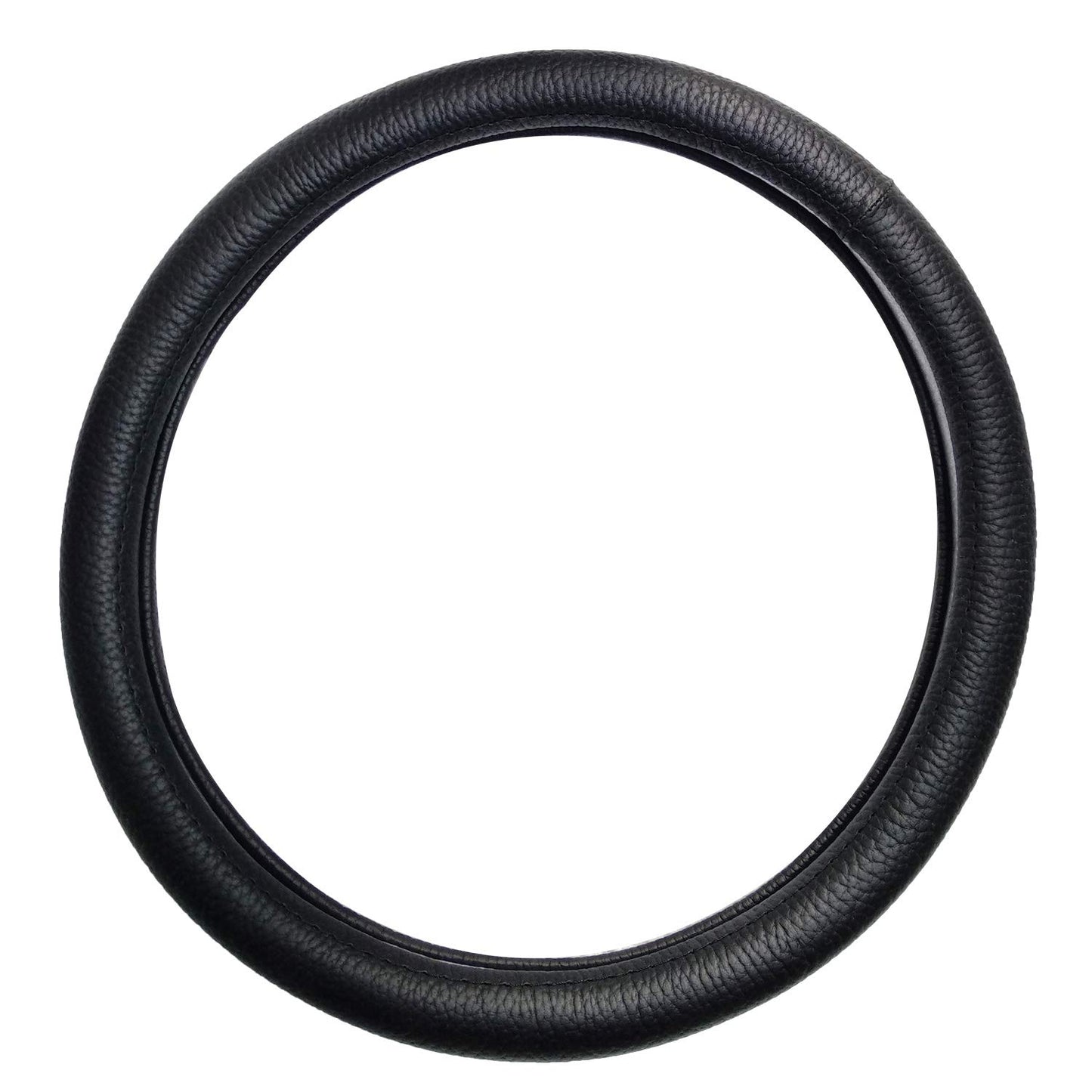 Oshotto Artificial Leather SC-14 Car Steering Cover for All Cars (Black)
