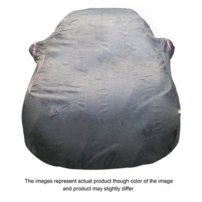 Oshotto 100% Dust Proof, Water Resistant Grey Car Body Cover with Mirror Pocket For Citroen C3