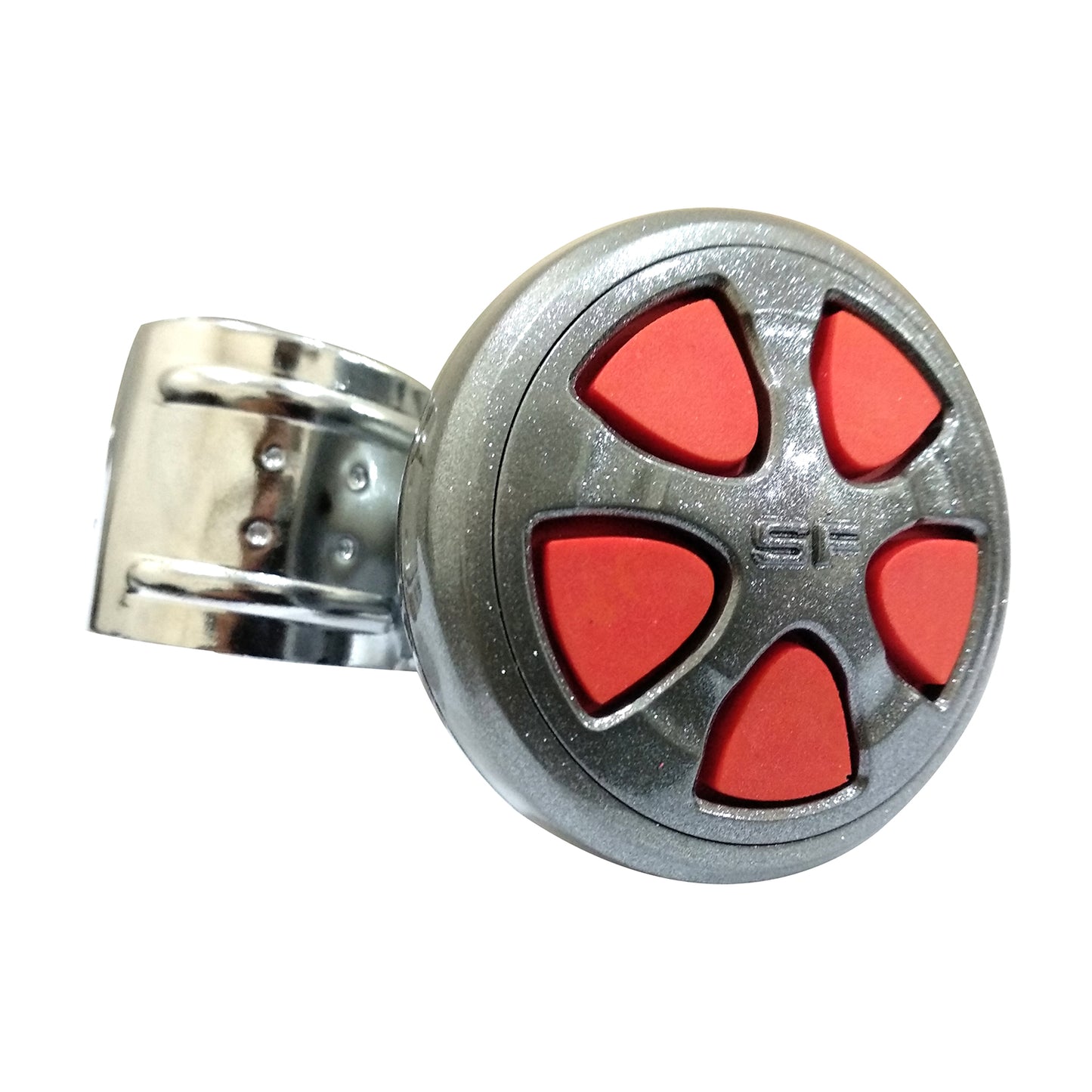 Oshotto Power Handle (SK-014) Car Steering Wheel Knob For All Cars (Red)