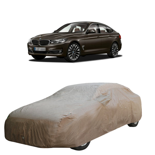 Oshotto Brown 100% Waterproof Car Body Cover with Mirror Pockets For BMW 3GT