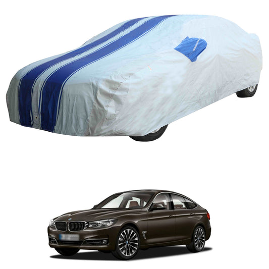 Oshotto 100% Blue dustproof and Water Resistant Car Body Cover with Mirror Pockets For BMW 3GT