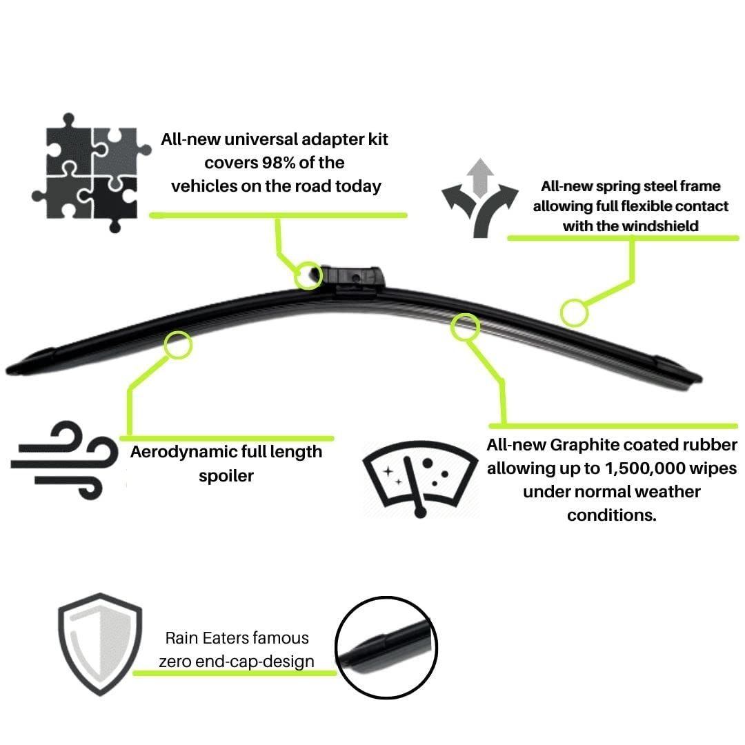 Oshotto Frameless (O.E.M Type) Wiper Blades Compatible with Skoda Superb Old (24" / 19")