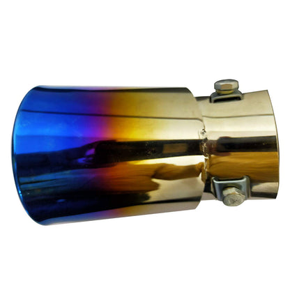 Oshotto Stainless Steel SS-008 Car Exhaust Muffler Silencer Cover (Multicolor)