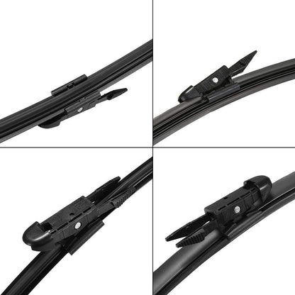 Oshotto Frameless (O.E.M Type) Wiper Blades Compatible with Audi A3 (24" / 19")