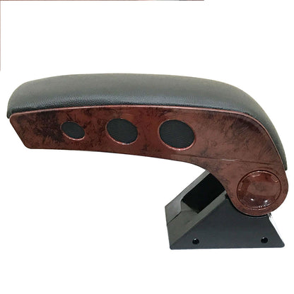 Oshotto Dual Tone (Black & Wooden Finish) Car Armrest Console Universal for All Cars