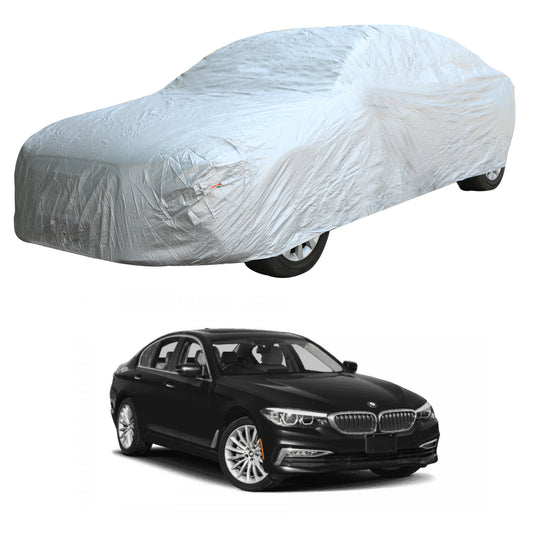 Oshotto Silvertech Car Body Cover (Without Mirror Pocket) For BMW 5 Series - Silver