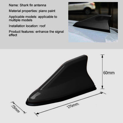 Oshotto Car Shark Fin Roof Antenna Universal for All Car (Black)