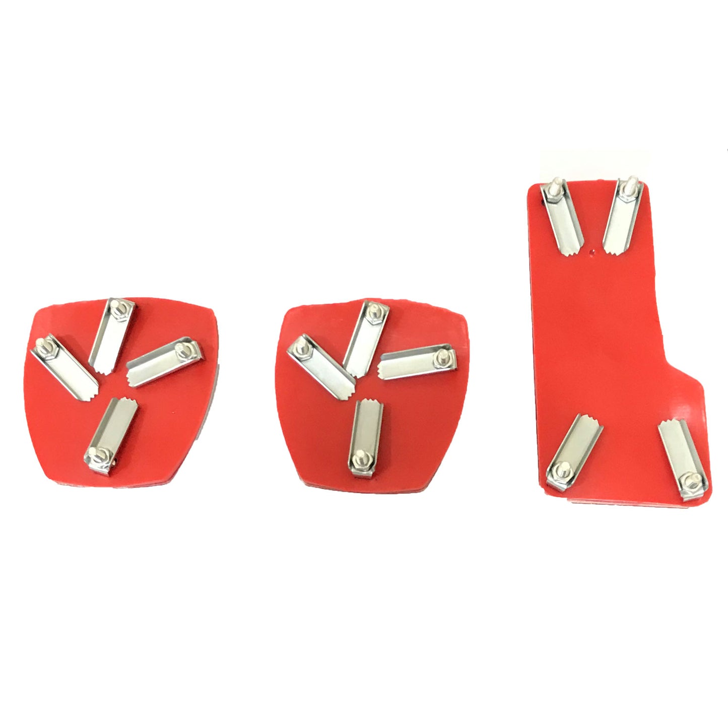 Oshotto 3 Pcs Non-Slip Manual CS-08 Car Pedals Kit Sports Pad Covers Set for All Cars (Red)