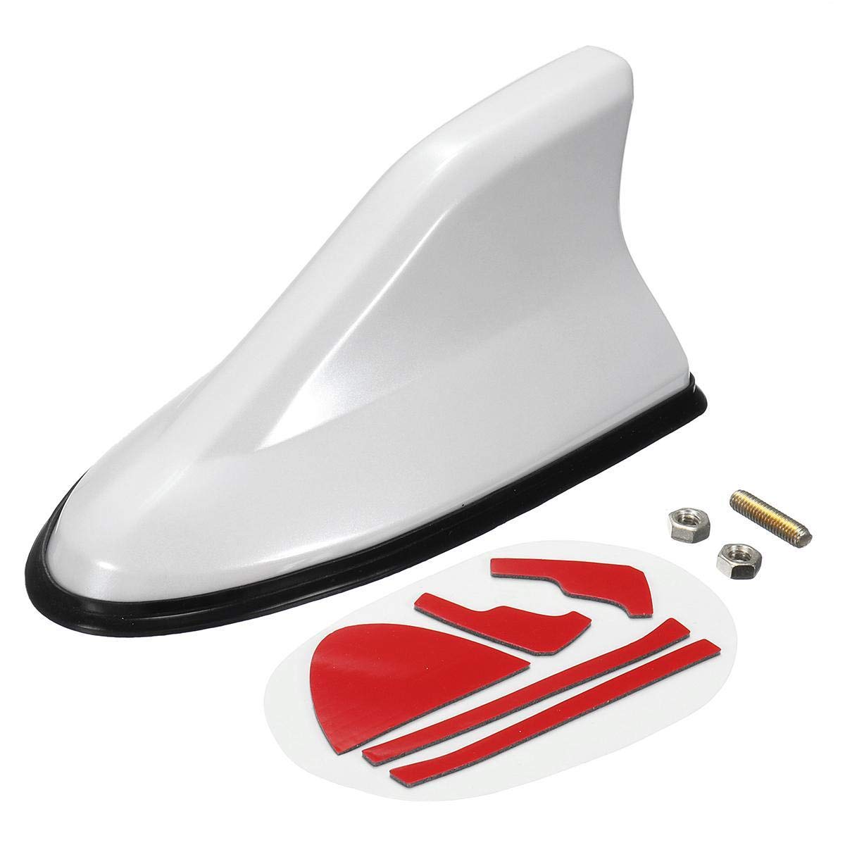 Oshotto Car Shark Fin Roof Antenna Universal for All Car (White)