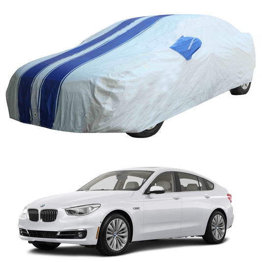 Oshotto 100% Blue dustproof and Water Resistant Car Body Cover with Mirror Pockets For BMW 5GT