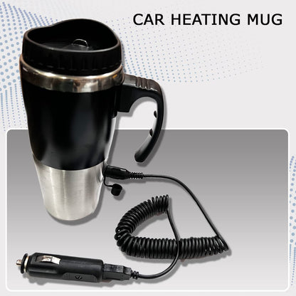 Oshotto 12V Car Heating MUG Travel Friendly Electric Kettle (500ml)