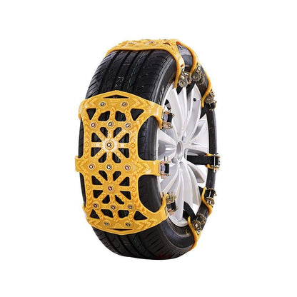 Oshotto Snow Chain Set for Tyre Anti Skid durable in Rough Terran/Mountain for SUV Tires (Width 185-295mm/7.2-11.6'')(6 Pcs set)