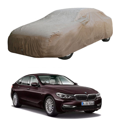 Oshotto Brown 100% Waterproof Car Body Cover with Mirror Pockets For BMW 6GT