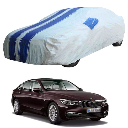 Oshotto 100% Blue dustproof and Water Resistant Car Body Cover with Mirror Pockets For BMW 6GT