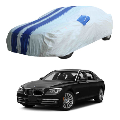 Oshotto 100% Blue dustproof and Water Resistant Car Body Cover with Mirror Pockets For BMW 7 Series