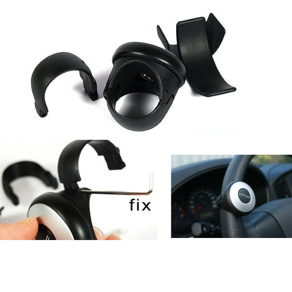 Oshotto I-QUE Compact Power Handle (SK-017) Car Steering Spinner Wheel Knob (Black)
