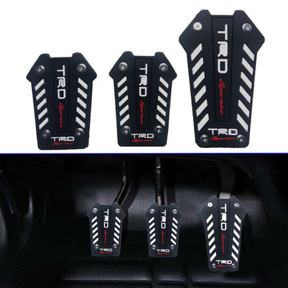 Oshotto 3 Pcs Non-Slip Manual SC-050 Car Pedals Kit Pad Covers Set for All Cars (Black)