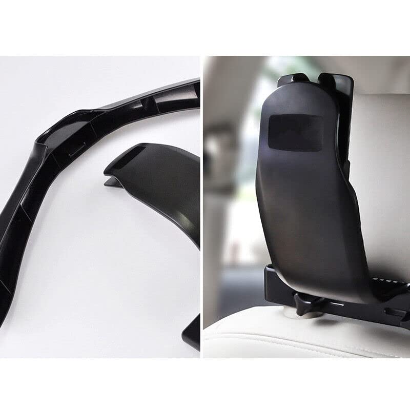 Oshotto CH-04 Detachable Headrest Car Coat Hanger Back Seat Clothes Holder for Suit Coats Blazer Jackets for All Cars (Black)