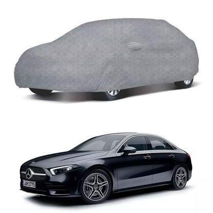 Oshotto 100% Dust Proof, Water Resistant Grey Car Body Cover with Mirror Pocket For Mercedes Benz A-Class Limousine 200