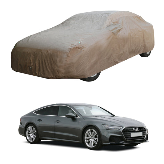 Oshotto Brown 100% Waterproof Car Body Cover with Mirror Pockets For Audi A7