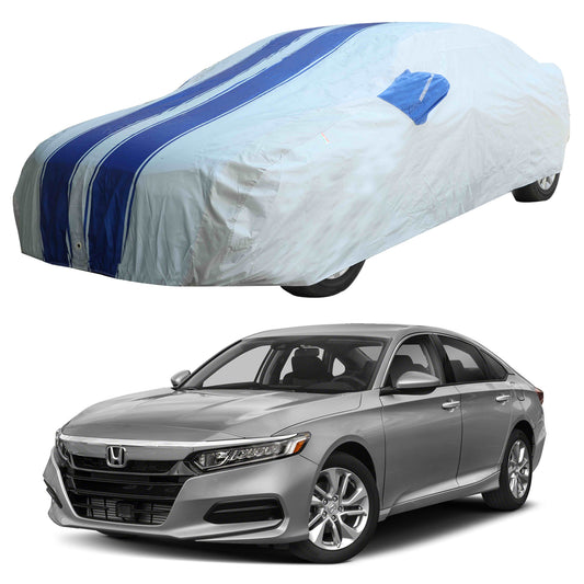 Oshotto 100% Blue dustproof and Water Resistant Car Body Cover with Mirror Pockets For Honda Accord