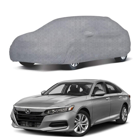 Oshotto 100% Dust Proof, Water Resistant Grey Car Body Cover with Mirror Pocket For Honda Accord