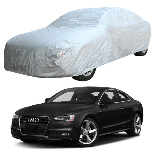 Oshotto Silvertech Car Body Cover (Without Mirror Pocket) For Audi A5 - Silver