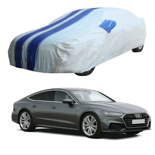 Oshotto 100% Blue dustproof and Water Resistant Car Body Cover with Mirror Pockets For Audi A7