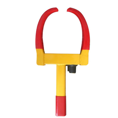 Oshotto Heavy Duty Anti Theft Wheel Tyre Lock Clamp (Red, Yellow)