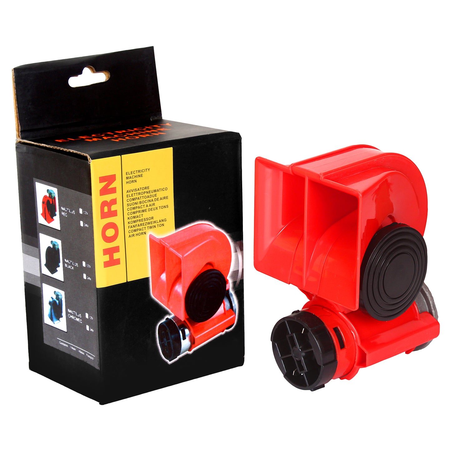 Oshotto Nautilus Twin Air Horn Universal for Cars, Trucks, Boats, ATVS, Motorcycles and Scooters
