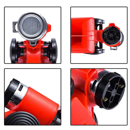 Oshotto Nautilus Twin Air Horn Universal for Cars, Trucks, Boats, ATVS, Motorcycles and Scooters