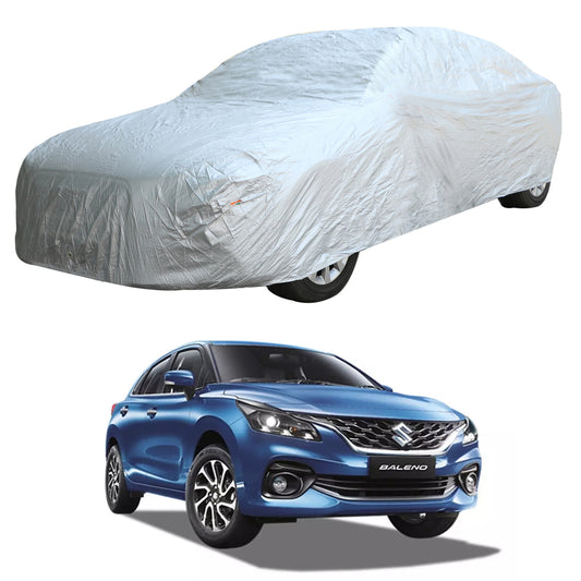 Oshotto Silvertech Car Body Cover (Without Mirror Pocket) For Maruti Suzuki Baleno 2022 Onwards