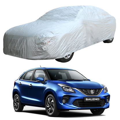 Oshotto Silvertech Car Body Cover (Without Mirror Pocket) For Maruti Suzuki Baleno 2015-2019